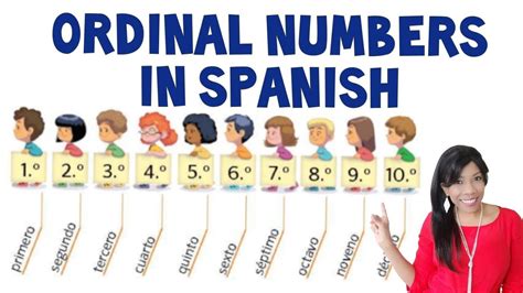 1st 2nd in spanish